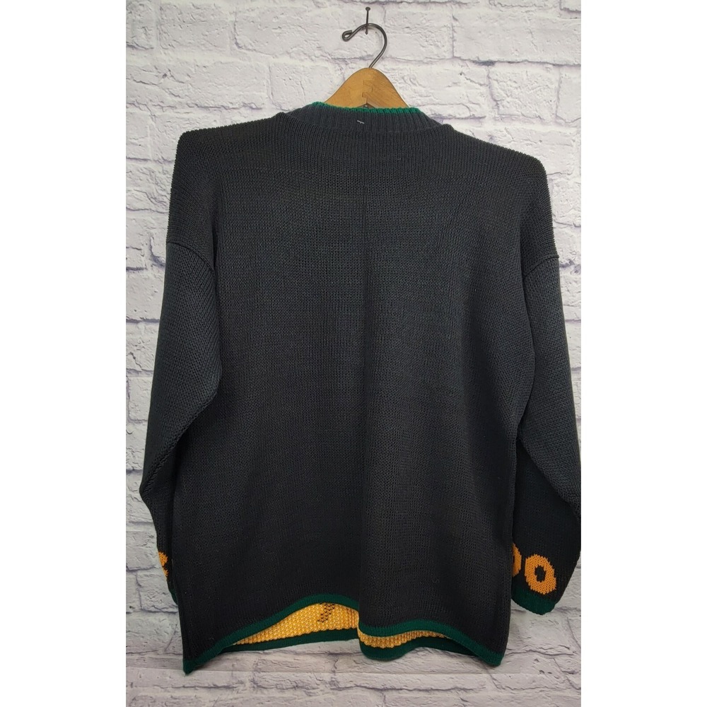 Vintage‎ Snoopy sz Large Halloween Sweater Woodstock BOO Haunted House USA NEW - Picture 6 of 9